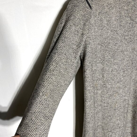 Vintage Collection Elegante Grey Wool Button Front Overcoat 6 - Picture 12 of 15